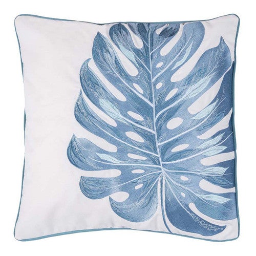 Cerulean Monstera Square Indoor/Outdoor Pillow