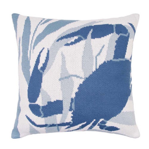 Crabsolutely Cozy Knit Pillow