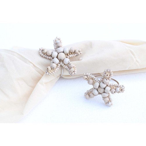 Ocean Starfish Napkin Rings - Set of 4