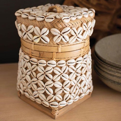 Ivory Seas Bamboo & Shell Box - OUT OF STOCK UNTIL 05/14/2026