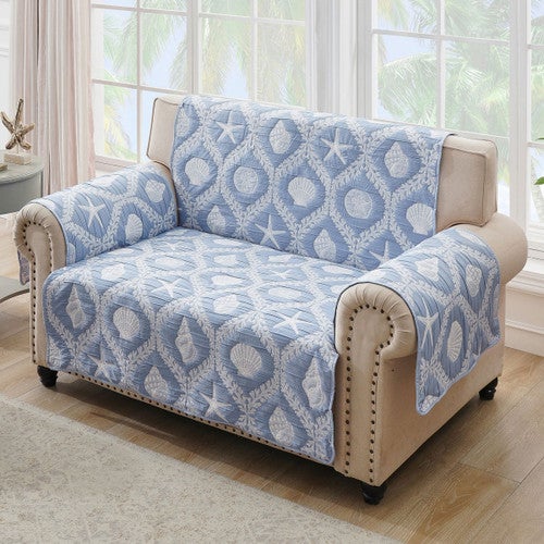 Shoreline Shells Loveseat Protector
