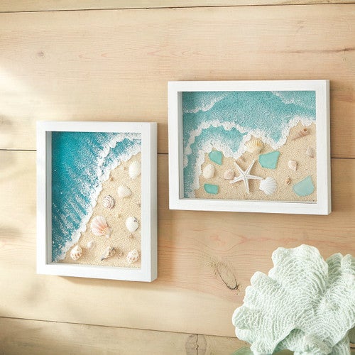 Seaside Shells Shadow Boxes