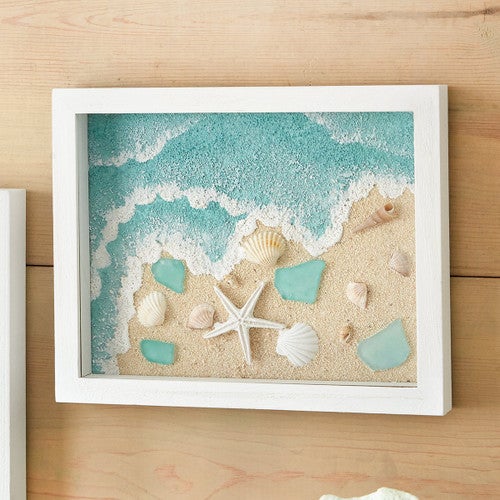 Seaside Shells & Starfish Shadow Box