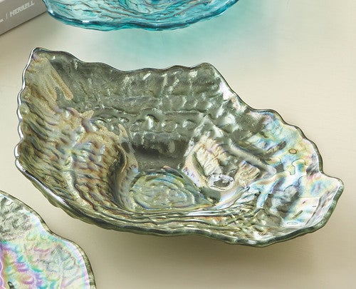 Pearl Tide Green Oyster Plate - Medium