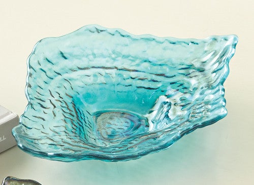 Pearl Tide Blue Oyster Plate - Medium