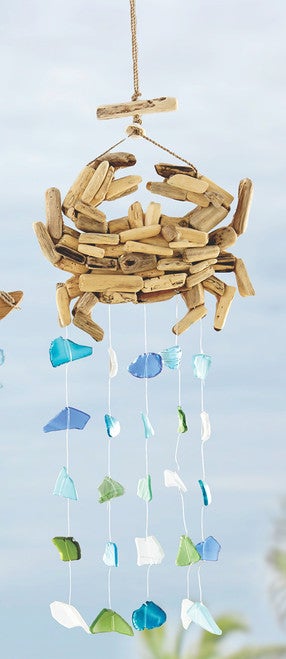 Crab Driftwood Windchime
