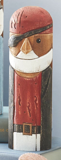 Seafarers of the Shore Wood Sculpture - Pirate