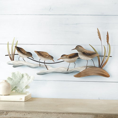 Sandpiper Shoreline Metal Wall Art