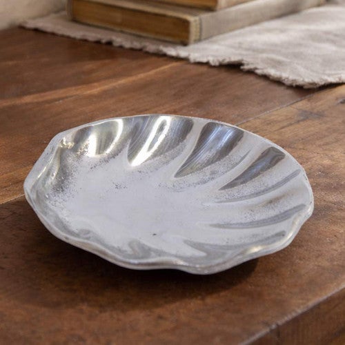 Baroque Pewter Shell Tray III