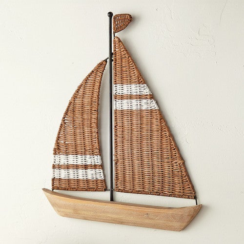 Woven Sails Wood Wall Art - CLEARANCE - OUT OF STOCK