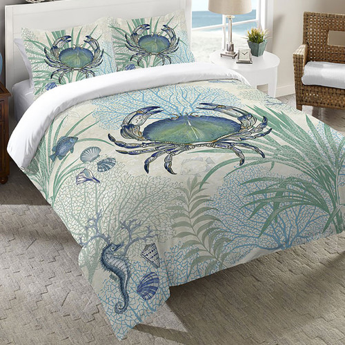 Blue Sea Life Duvet Cover - Twin