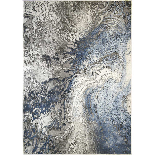 Blue Splash Rug - 8 x 10