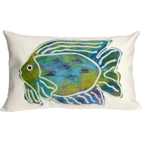 Boho Fishin' Rectangle Indoor/Outdoor Pillow