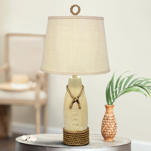 White Buoy Table Lamp - OVERSTOCK