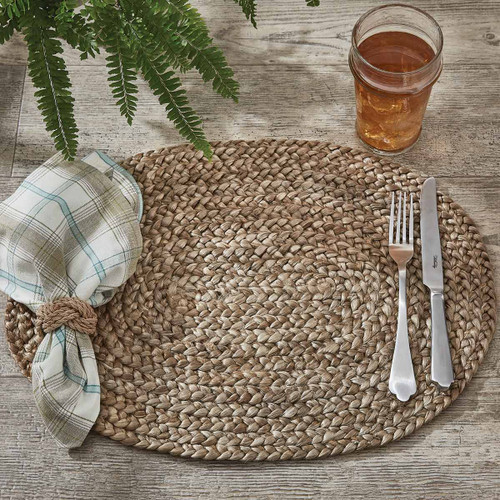 Braided Jute Oval Placemats - Set of 6