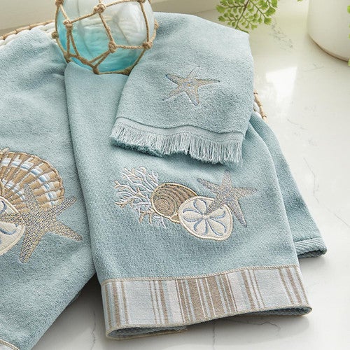 Tranquil Sea Hand Towel - Mineral