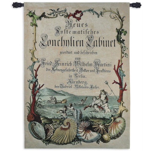 Cabinet of Conchology Wall Tapestry