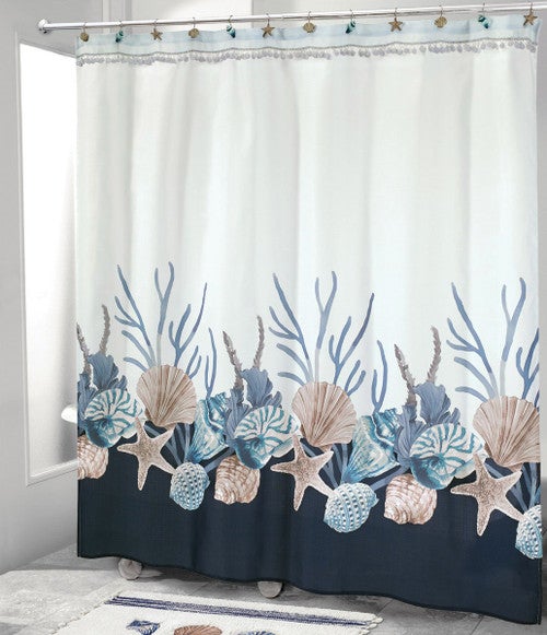 Camden Shells Coastal Shower Curtain
