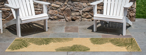 Camps Bay Green Indoor/Outdoor Rug - 2 x 8