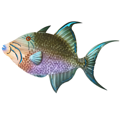 Canberra Trigger Fish Metal Wall Art