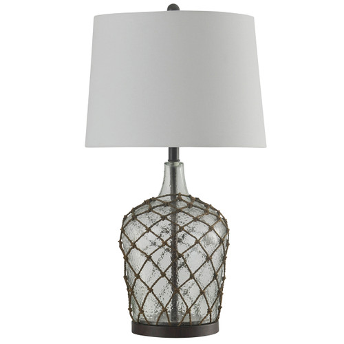 Clear Netted Jug Table Lamp