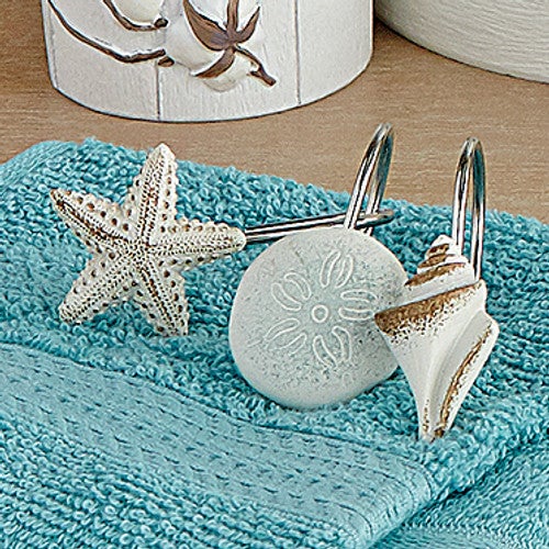 Coastal Escape Shower Hooks - Set of 12