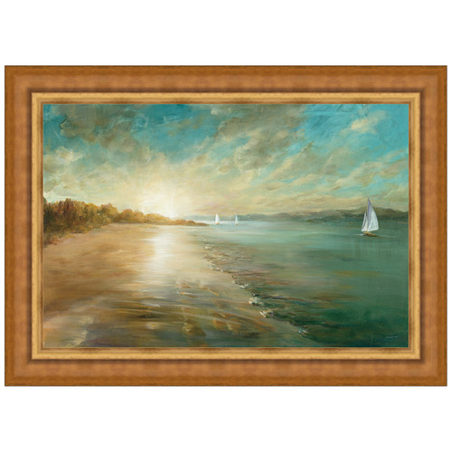 Coastal Glow Framed Canvas