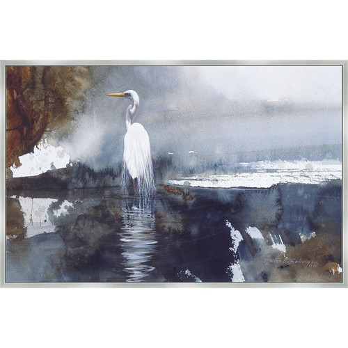 Coastal Lagoon Gull Framed Canvas