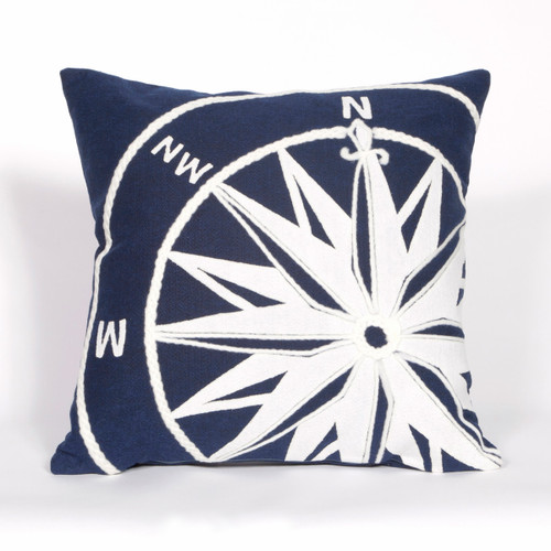 Compass Marine Indoor/Outdoor Square Pillow