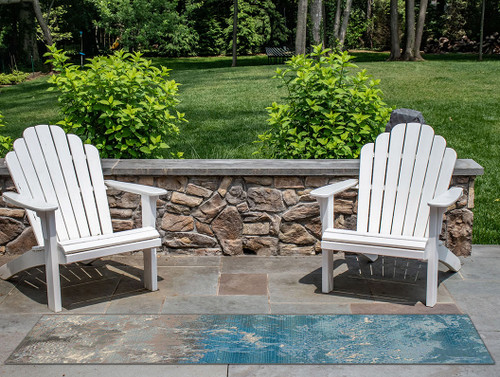Contemporary Sea Indoor/Outdoor Rug - 2 x 8