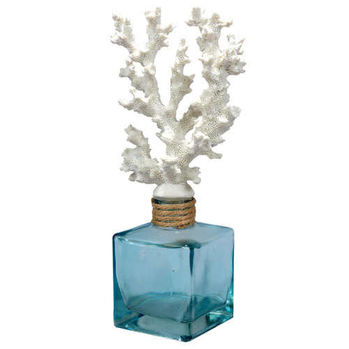 Coral-Topped Decorative Bottle