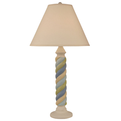 Cottage Stripe Small Rope Table Lamp