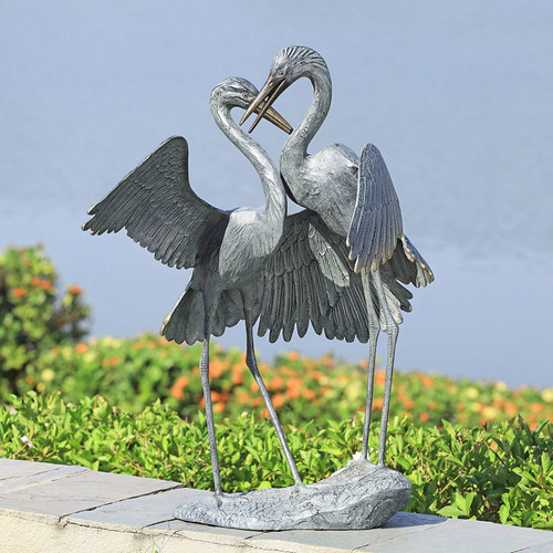 Cuddling Cranes Statuary