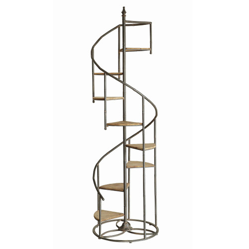 Darby Spiral Staircase Metal and Wood Shelf