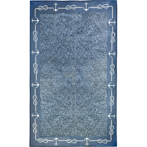 Deckhand Nautical Rug - 3 x 5 - OVERSTOCK