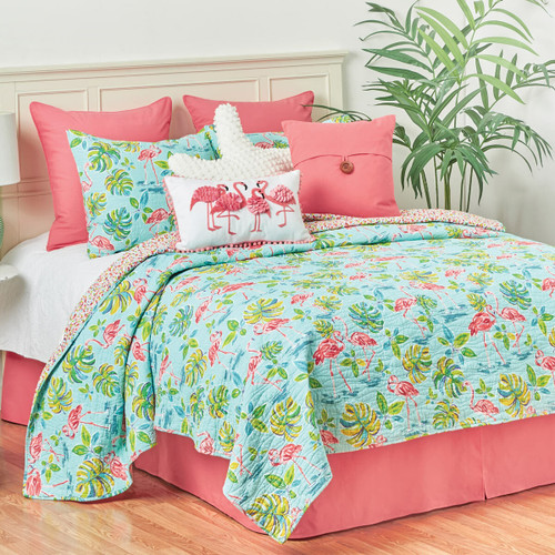 Flamingo Tropics Quilt Bedding Collection