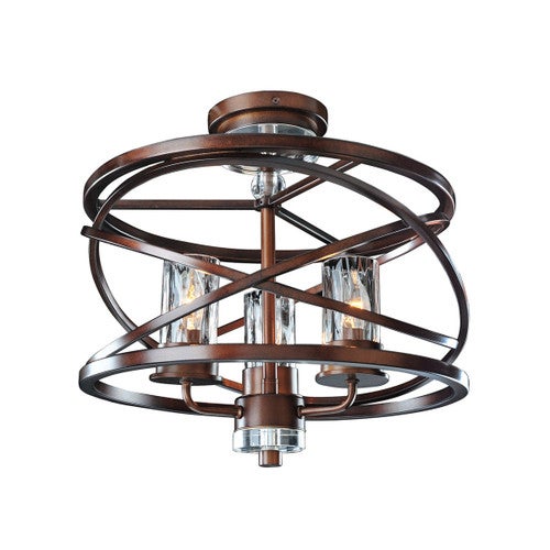 Eternity 3 Light Semi Flush Fixture