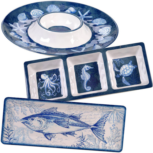 Fathoms 3-Piece Hostess Set