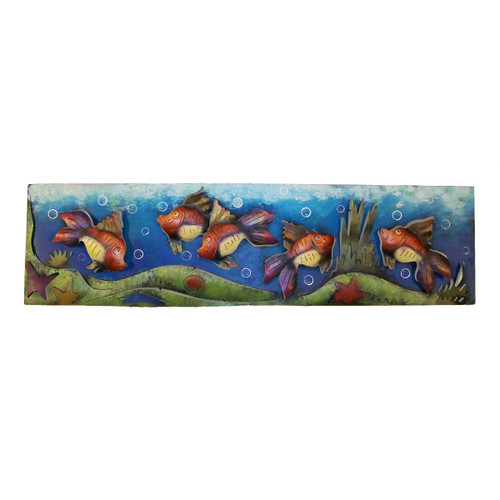 Fish Box Frame Metal Wall Art