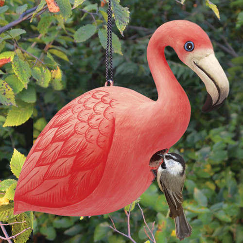 Flamingo Birdhouse