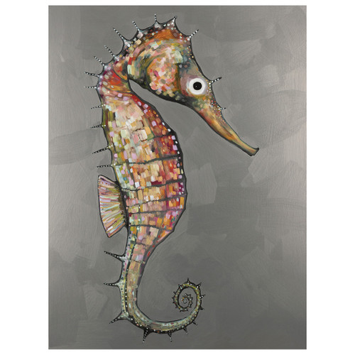 Floating Seahorse Canvas Wall Art