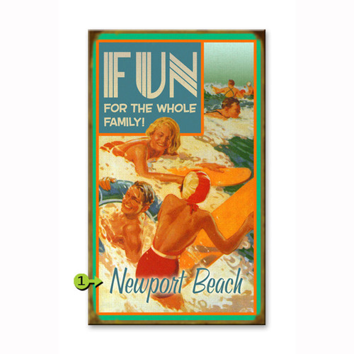 Fun For the Whole Family Personalized Sign - 23 x 39