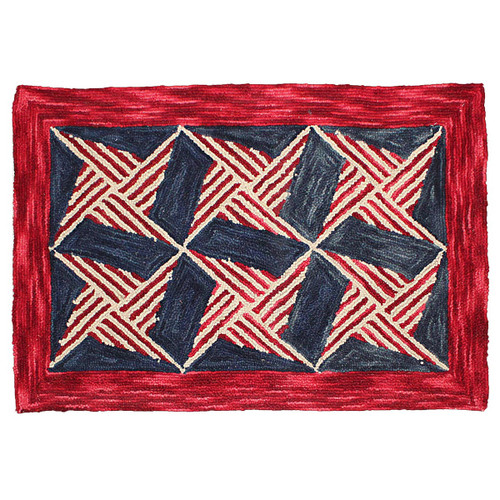 Glory Hooked Wool Rug - 4 x 6