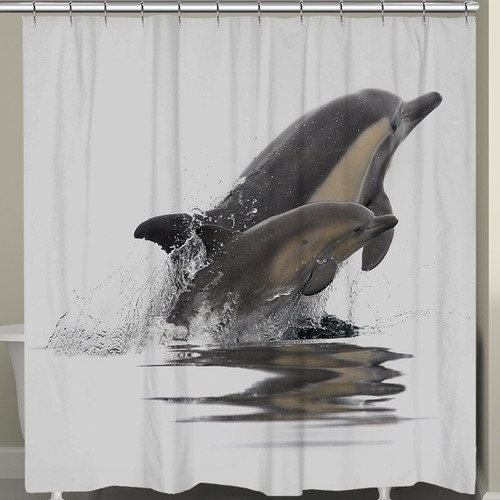 Graceful Dolphins Shower Curtain