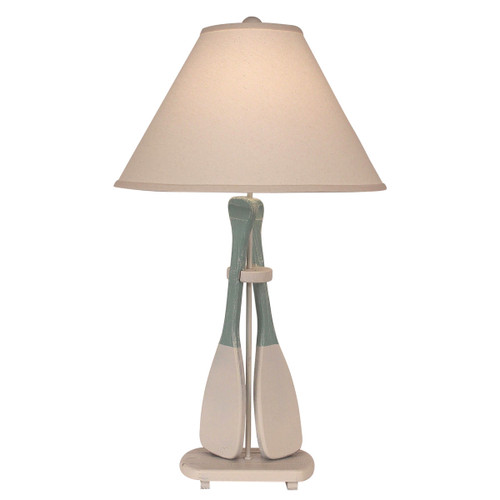 Nude/Shaded Cove 2-Paddle Table Lamp