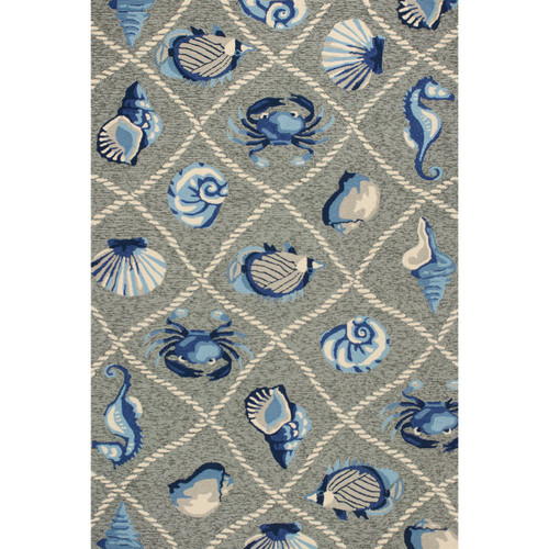 Harbor Gray Seaside Indoor/Outdoor Rug - 8 x 10 - OUT OF STOCK UNTIL 03/31/2025