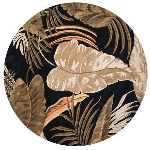 Havana Midnight Rainforest Rug - 8 Ft Round