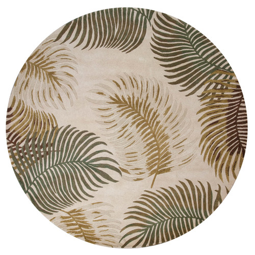 Havana Natural Fern View Rug - 8 Ft Round