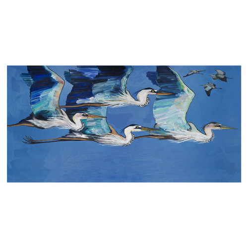 Heron Flight Canvas Art