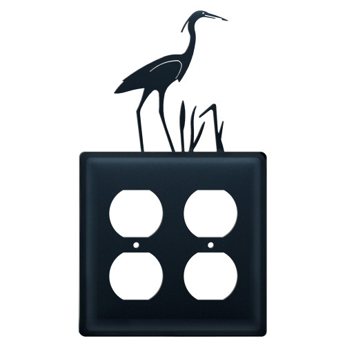 Heron Double Outlet Cover